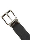 Two-Tone Reversible Saffiano Belt Black Brown - PRADA - BALAAN 7