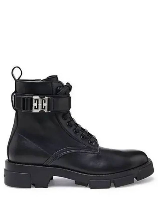 4G Terra Leather Ankle Boots Black - GIVENCHY - BALAAN 2