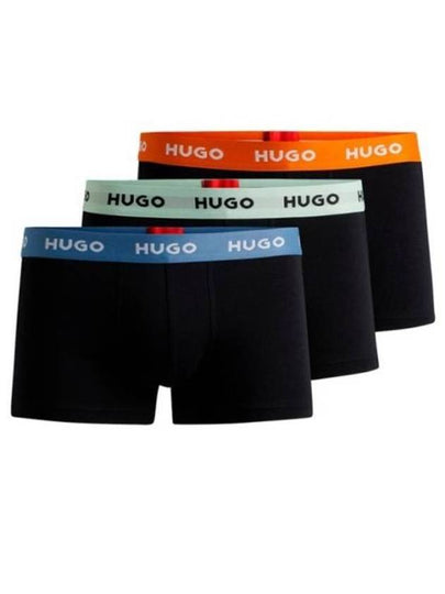 Men's Logo Waist Band Briefs 3 Pack Black - HUGO BOSS - BALAAN 2