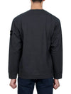 Crewneck Heavy Cotton Jersey Sweatshirt Lead Grey - STONE ISLAND - BALAAN 5