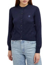 Bold Fox Head Patch Regular Cardigan Navy - MAISON KITSUNE - BALAAN 3