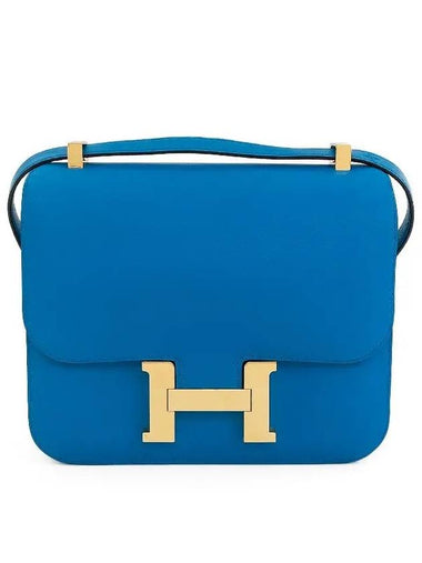 Constance GM Blue Zanzibar Gold Plated 4HB0449 - HERMES - BALAAN 1