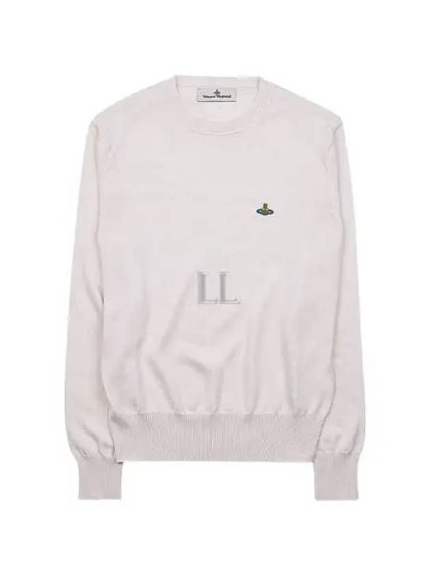 ORB Embroidered Crew Neck Knit Top Cream - VIVIENNE WESTWOOD - BALAAN 2