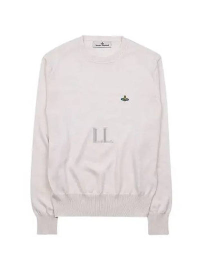 ORB Embroidered Crew Neck Knit Top Cream - VIVIENNE WESTWOOD - BALAAN 2