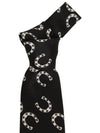 Allover Logo Print Silk Martini Tie Black - DOLCE&GABBANA - BALAAN.