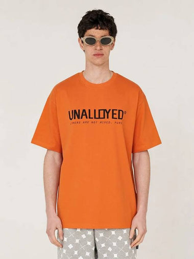 Logo T-Shirt Orange - UNALLOYED - BALAAN 1