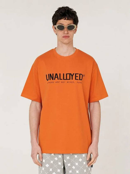 Logo T-Shirt Orange - UNALLOYED - BALAAN 1