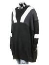 Women's Maxi Wool Sweater Black NMA377V B624C - NEIL BARRETT - BALAAN 5