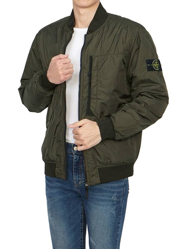 Garment Dyed Crinkle Reps Jacket Khaki - STONE ISLAND - BALAAN 6