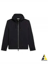 Embroidered Cotton Hooded Jacket Black - HELMUT LANG - BALAAN 2