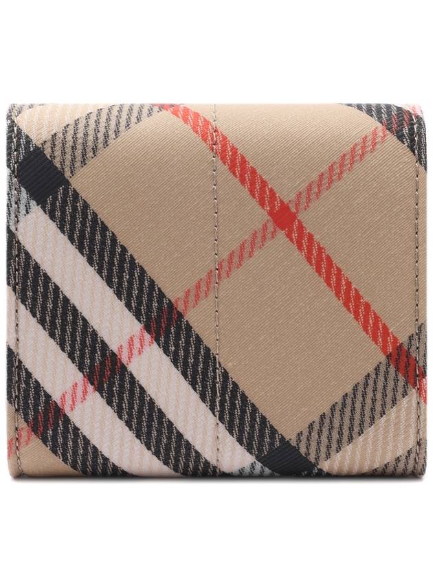 Snip Check Half Wallet Sand - BURBERRY - BALAAN 5