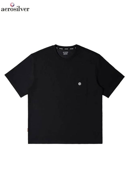 Basic Pocket Logo Short Sleeve T-Shirt Black - OFFGRID - BALAAN 2