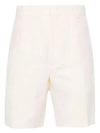 Bermuda FF Cotton Shorts White - FENDI - BALAAN 2