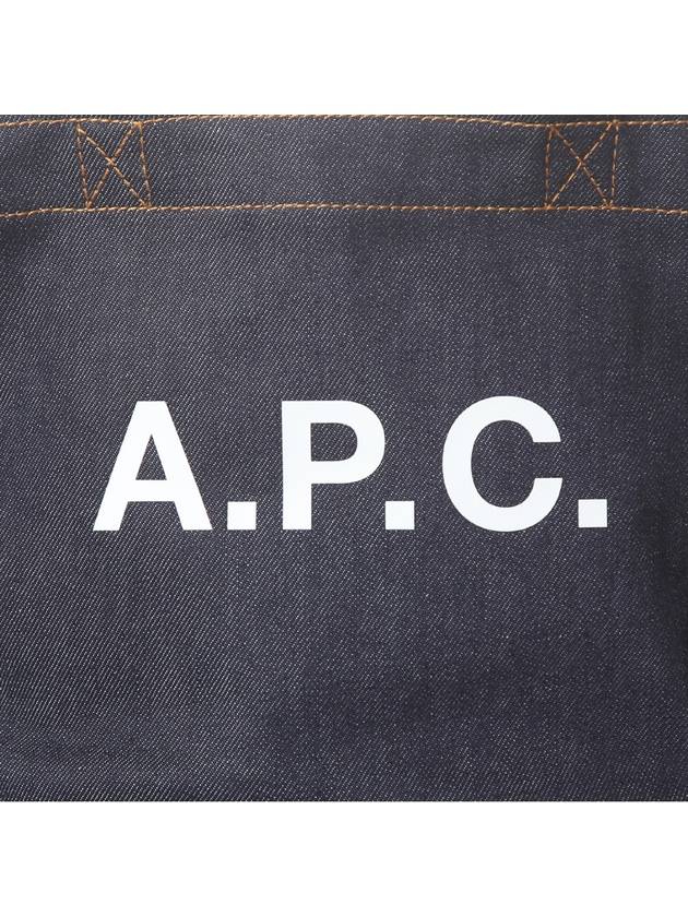 Logo Denim Axel Small Tote Bag Navy - A.P.C. - BALAAN 7