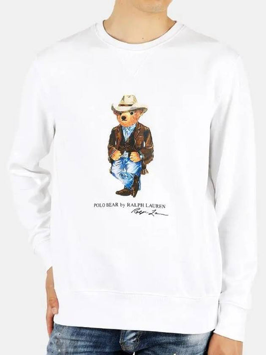 Polo Felpa Cowboy Bear Sweatshirt White - POLO RALPH LAUREN - BALAAN 2