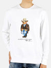 Polo Felpa Cowboy Bear Sweatshirt White - POLO RALPH LAUREN - BALAAN 3