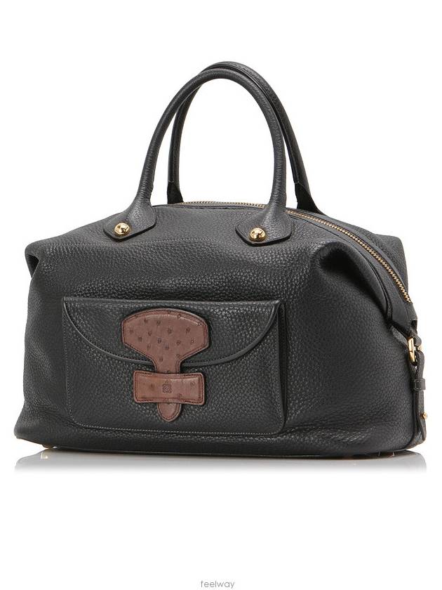 Classic May Bag Ostrich Black 2 WAY - LOEWE - BALAAN 2