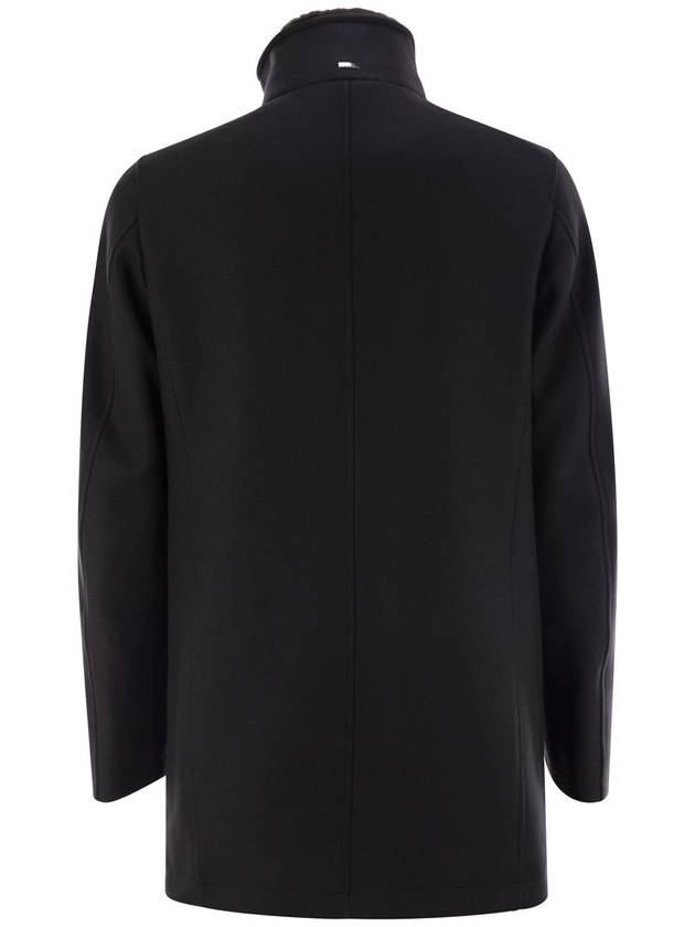 Wool coat with fur in the collar - HERNO - BALAAN 2