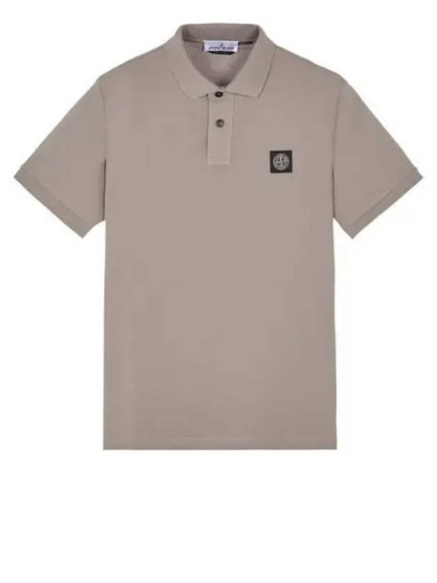 Pique Stretch Cotton Short Sleeve Polo Shirt Dove Grey - STONE ISLAND - BALAAN 2