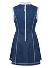 Soft denim mini dress MW3SO058BLU - P_LABEL - BALAAN 3