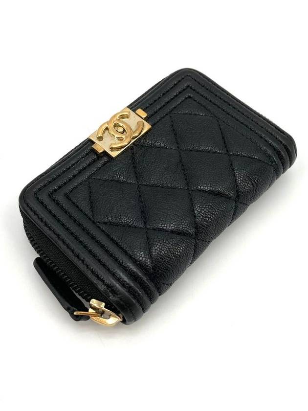 Boy Caviar Gold Card Wallet Zipper Doll - CHANEL - BALAAN 6