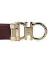 Gancini Reversible Adjustable Calfskin Leather Belt Black Brown - SALVATORE FERRAGAMO - BALAAN 7