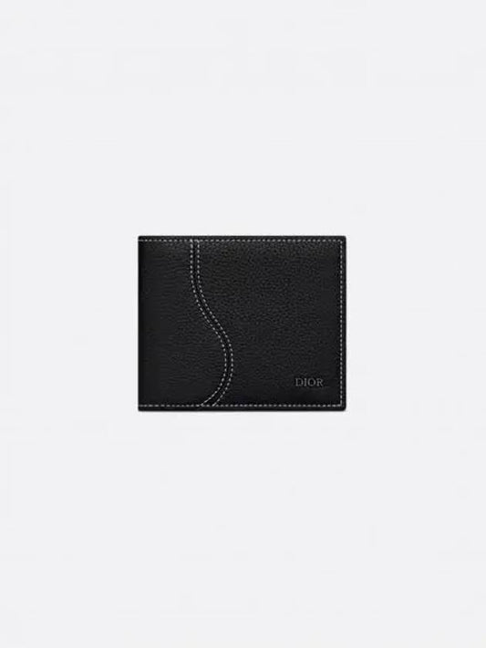 Saddle Compact Half Wallet Black - DIOR - BALAAN 2