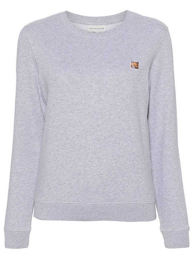 Fox Head Patch Regular Sweatshirt Grey - MAISON KITSUNE - BALAAN 2