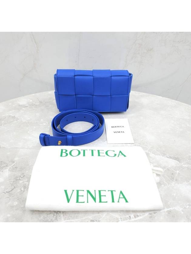 Lux You New Product Blue Mini Cassette Belt Bag - BOTTEGA VENETA - BALAAN 7