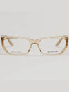 Glasses frame BV116 VNL brown transparent horn frame - BOTTEGA VENETA - BALAAN 3