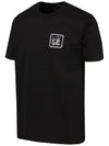 Prism Logo Short Sleeve T-Shirt Black - CP COMPANY - BALAAN 3