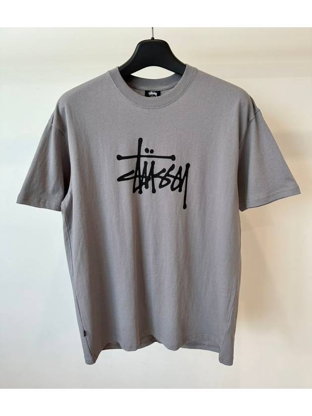 Solid Graffiti C Short Sleeve T-Shirt Grey - STUSSY - BALAAN 6