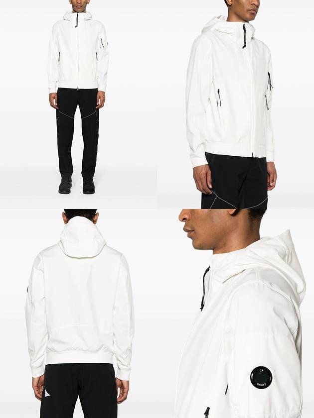 Shell R Hooded Jacket White - CP COMPANY - BALAAN 3