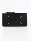 Signature Stitch Zipper Card Wallet Black - MAISON MARGIELA - BALAAN 2