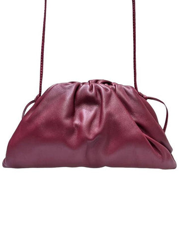 Women s 585852 Mini Pouch Dumpling Bag Burgundy Color Cross - BOTTEGA VENETA - BALAAN 1