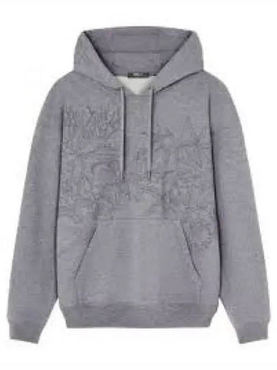 Barocco Ocean Hoodie Grey - VERSACE - BALAAN 2