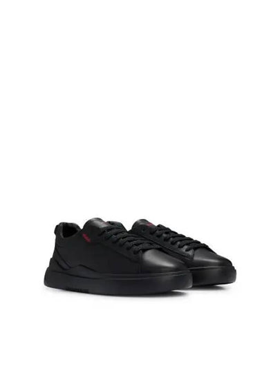 Cupsole Trainers Smooth Leather Low Top Sneakers Black - HUGO BOSS - BALAAN 2