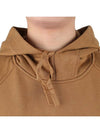 Shadow Project Embroidery Cotton Fleece Hoodie Brown - STONE ISLAND - BALAAN 7