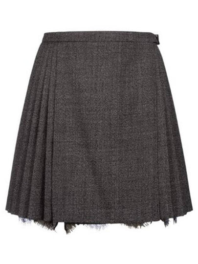 Wrap Around A-Line Skirt Grey - DIOR - BALAAN 2