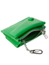 Dot saddle key ring coin zipper business card holder card holder green - LE MASQUE - BALAAN 6