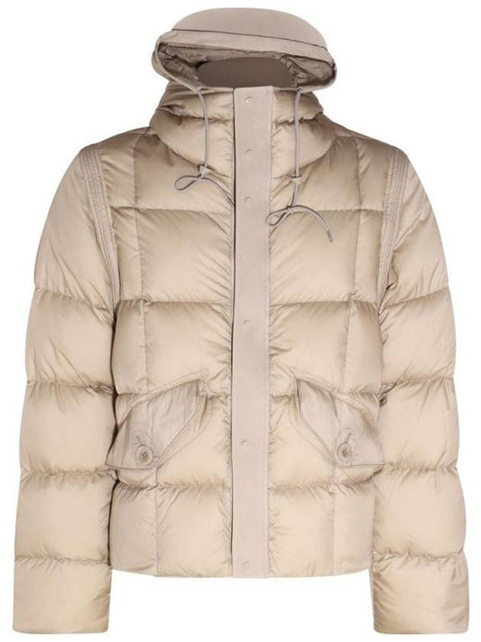 Hurricane Combo Down Padded Jacket Beige - TEN C - BALAAN.