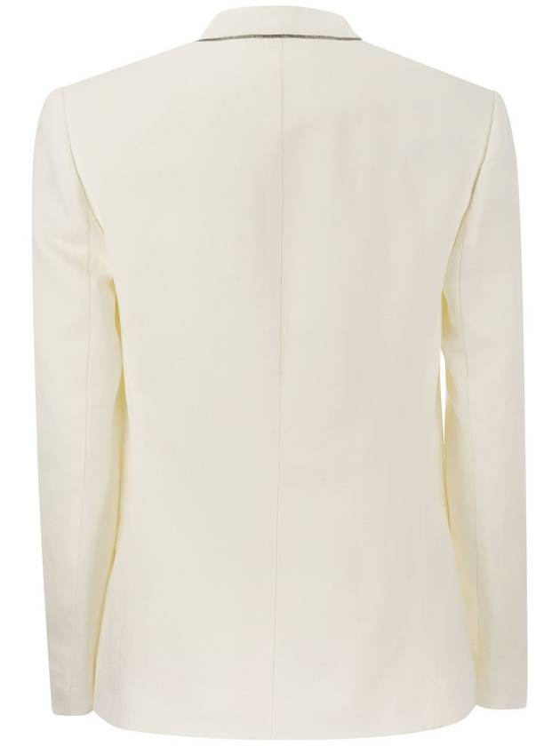 Jacket MH1262808 C600 WHITE - BRUNELLO CUCINELLI - BALAAN 3