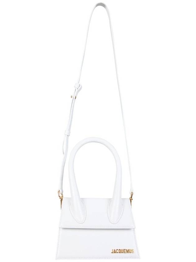 Le Chiquito Moyen Medium Leather Tote Bag White - JACQUEMUS - BALAAN 10