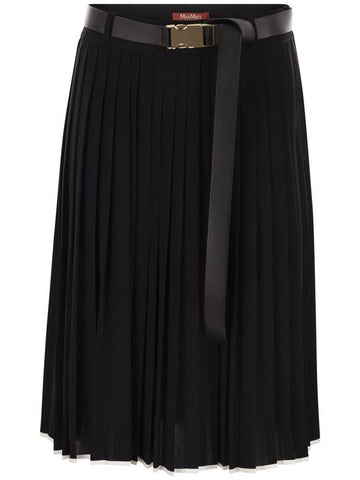 SAVANA - Pleated skirt with belt - MAX MARA - BALAAN 1