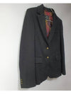 Floral Wool Acrylic Black Blazer Jacket - ETRO - BALAAN 5