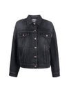 Authentic Metallic Denim Jacket Black - BRUNELLO CUCINELLI - BALAAN 1