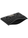 Matelasse Nappa Leather Card Wallet Black - MIU MIU - BALAAN 7