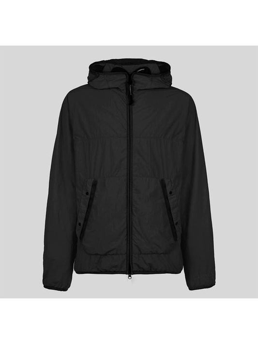 Goggles Polyamide Hooded Jacket Black - CP COMPANY - BALAAN 2