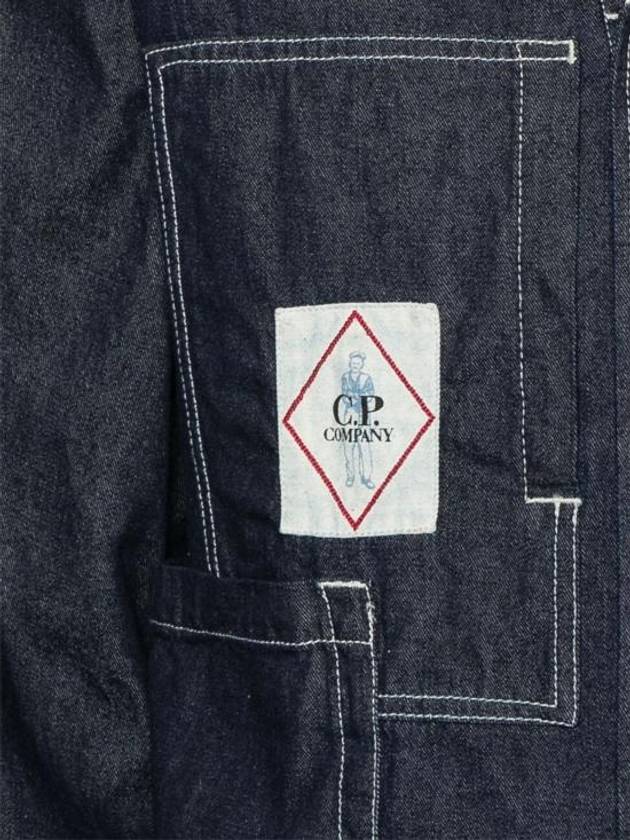 Multi-Pocket Denim Jacket Dark Blue - CP COMPANY - BALAAN 3