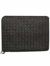 Intrecciato Document Case Clutch Bag Khaki - BOTTEGA VENETA - BALAAN 2